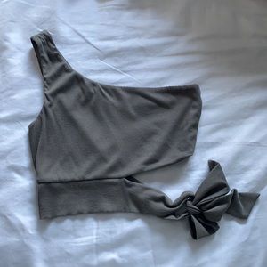 Army green one strap going out top